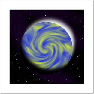 Stormy planet Posters and Art